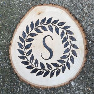 Handmade Custom Burnt Wooden Sign